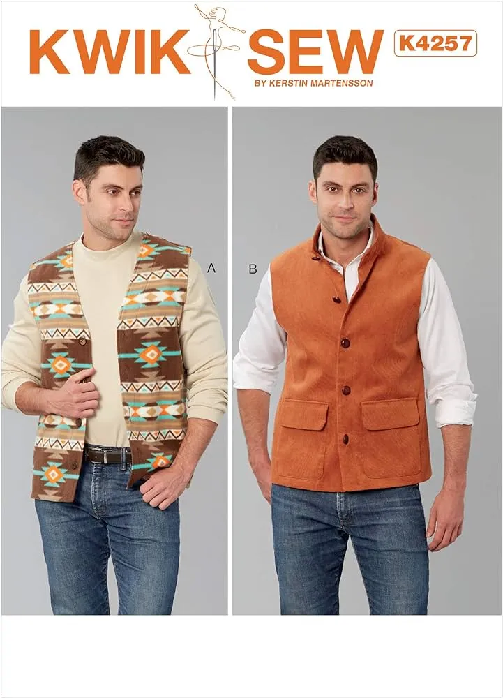KWIK-SEW PATTERNS Kwik - Patrones de costura para chalecos para niños y hombres, tallas S-XXL : Amazon.com.mx: Hogar y Cocina