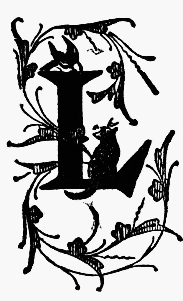 L, Floral initial | ClipArt ETC
