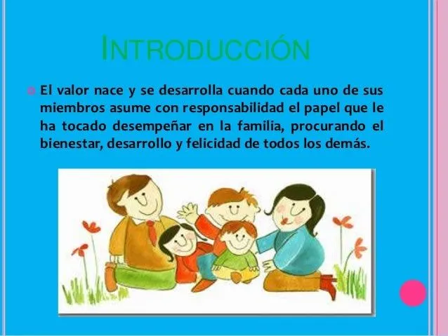 La importancia de los valores en la familia