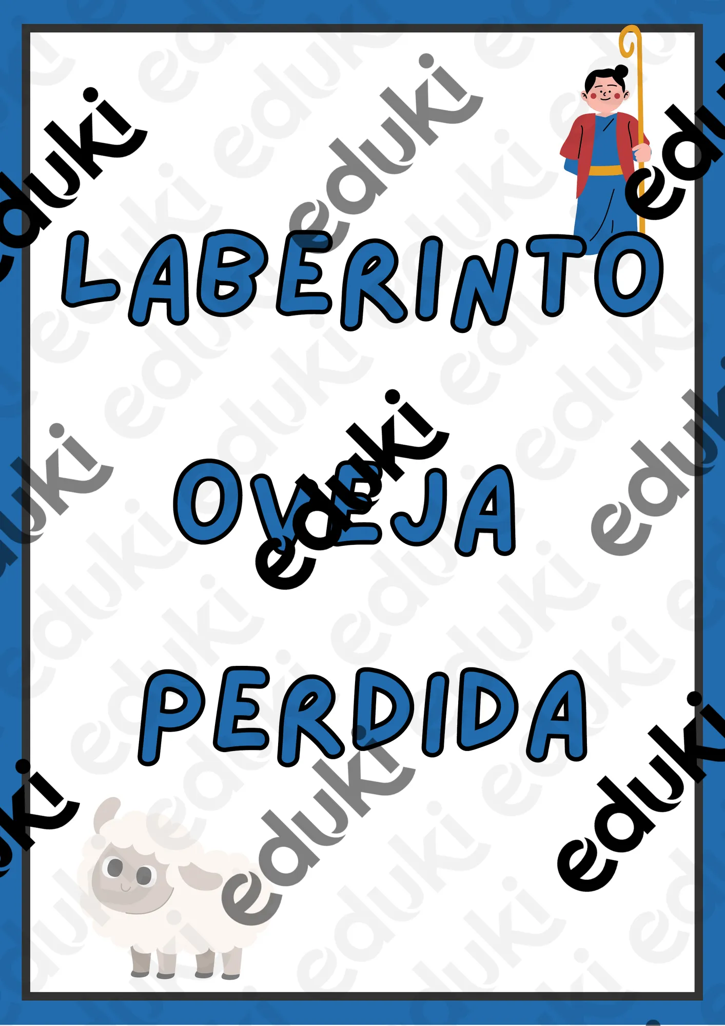 Laberinto sobre la oveja perdida - material de la siguiente asignatura  Religión