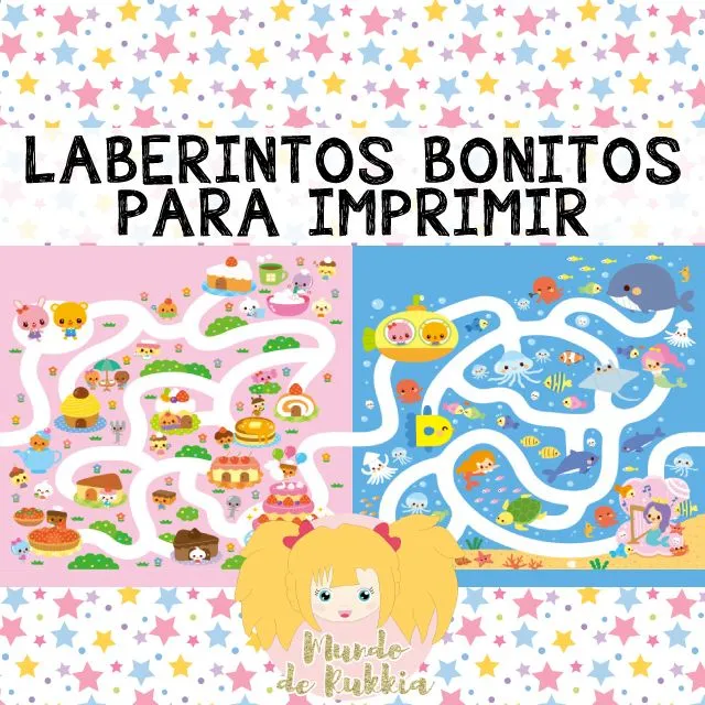 Laberintos Bonitos para Imprimir | Mundo de Rukkia