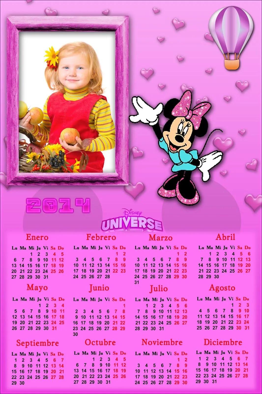 labiblioteque: Calendario Minnie