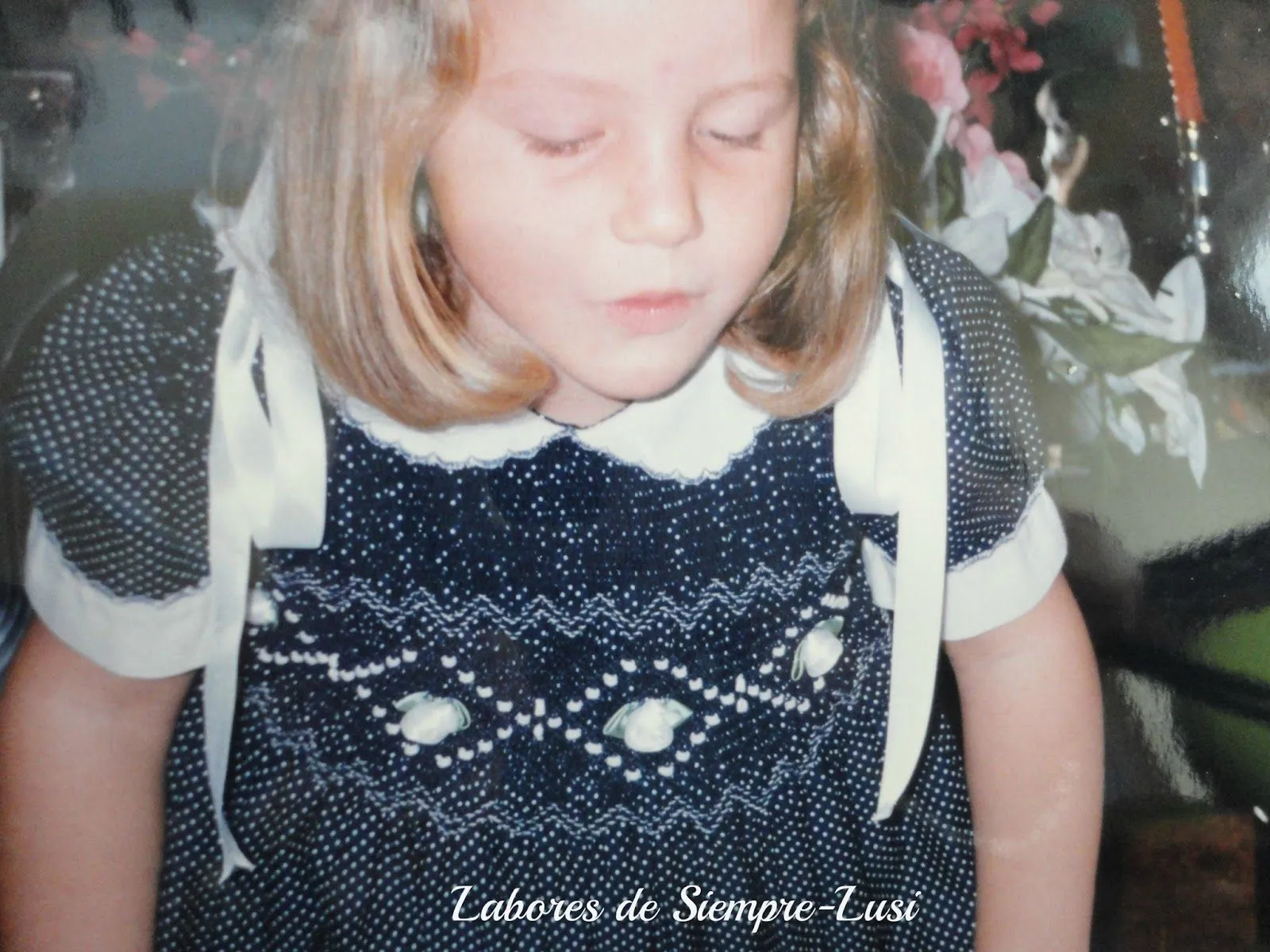 Labores de siempre: Vestidos punto Smock