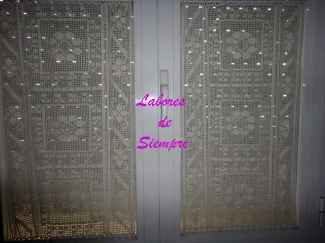 Labores de siempre: Visillos de ganchillo