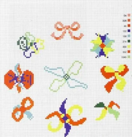 laboresdeesther Punto de cruz gratis : Lacitos y más lacitos