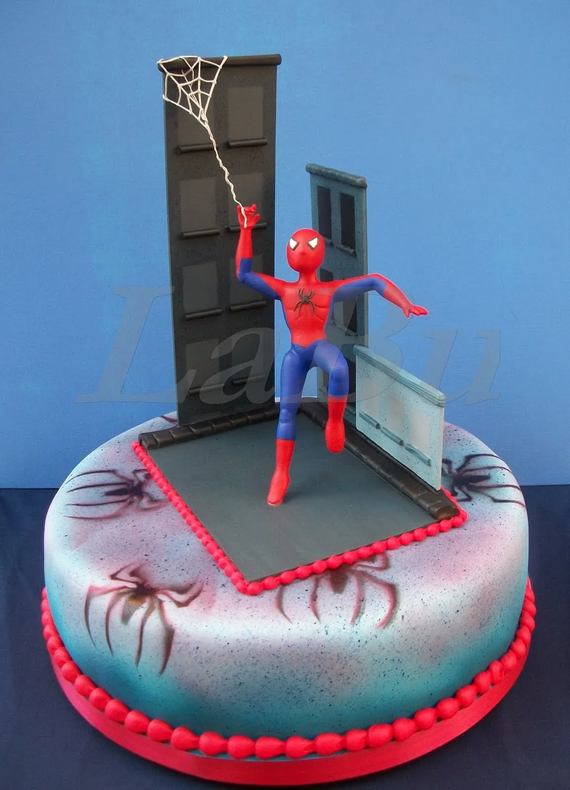 LaBu: Torta decorada: HOMBRE ARAÑA