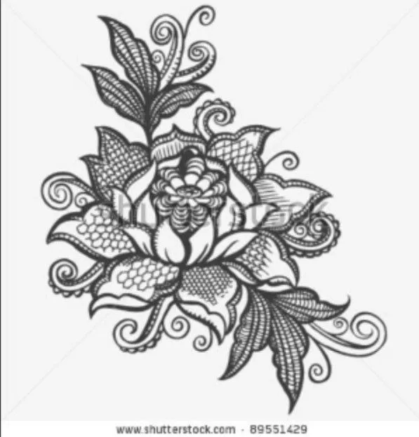 Lace flower tattoo | Tattoos | Pinterest