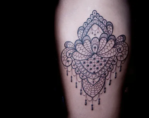 lace tattoo | Tumblr