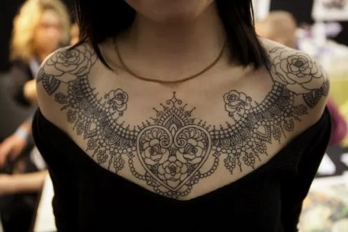 lace tattoo | Tumblr