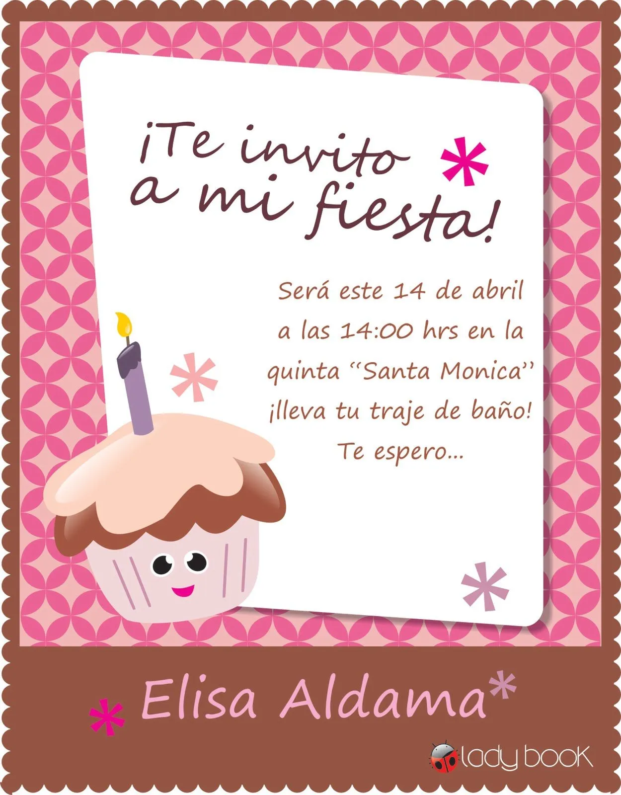 LadyBook: Diseño de invitaciones by: Maya