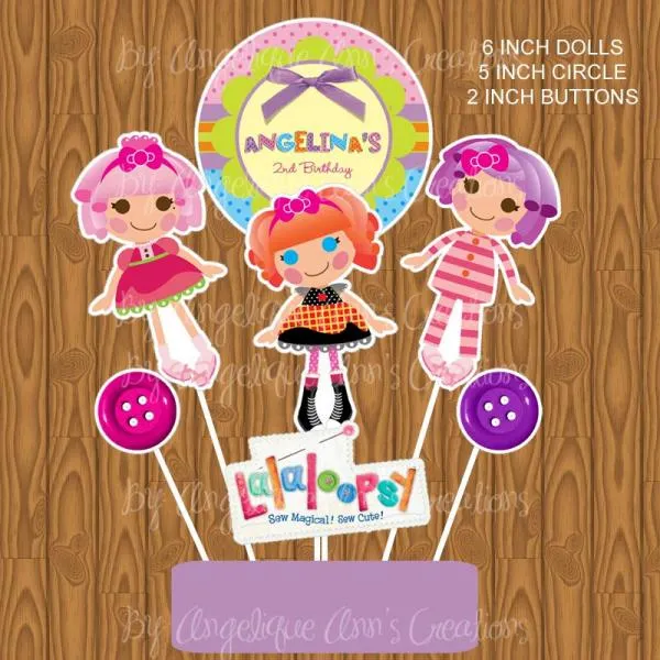 Lalaloopsy Centerpieces DIY Printables by aacreations on Zibbet
