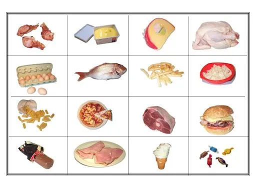 Lamina de los alimentos nutritivos - Imagui