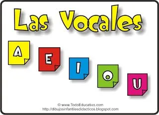 Lámina para aprender y practicar las vocales! para imprimir o ...