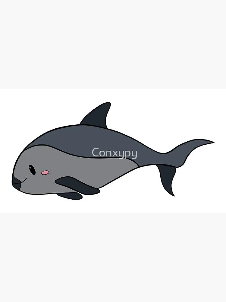 Lámina enmarcada con la obra «Vaquita Marina kawaii» de Conxypy | Redbubble