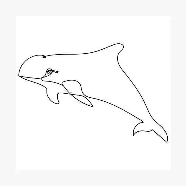 Lámina fotográfica for Sale con la obra «Vaquita Minimalista Dibujo De Una  Línea» de CamilleIllus | Redbubble