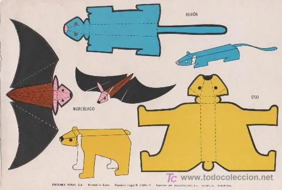 lamina recortable animales - Comprar Recortables antiguos de ...