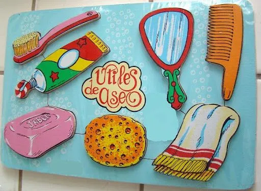 Lamina de utiles de aseo - Imagui
