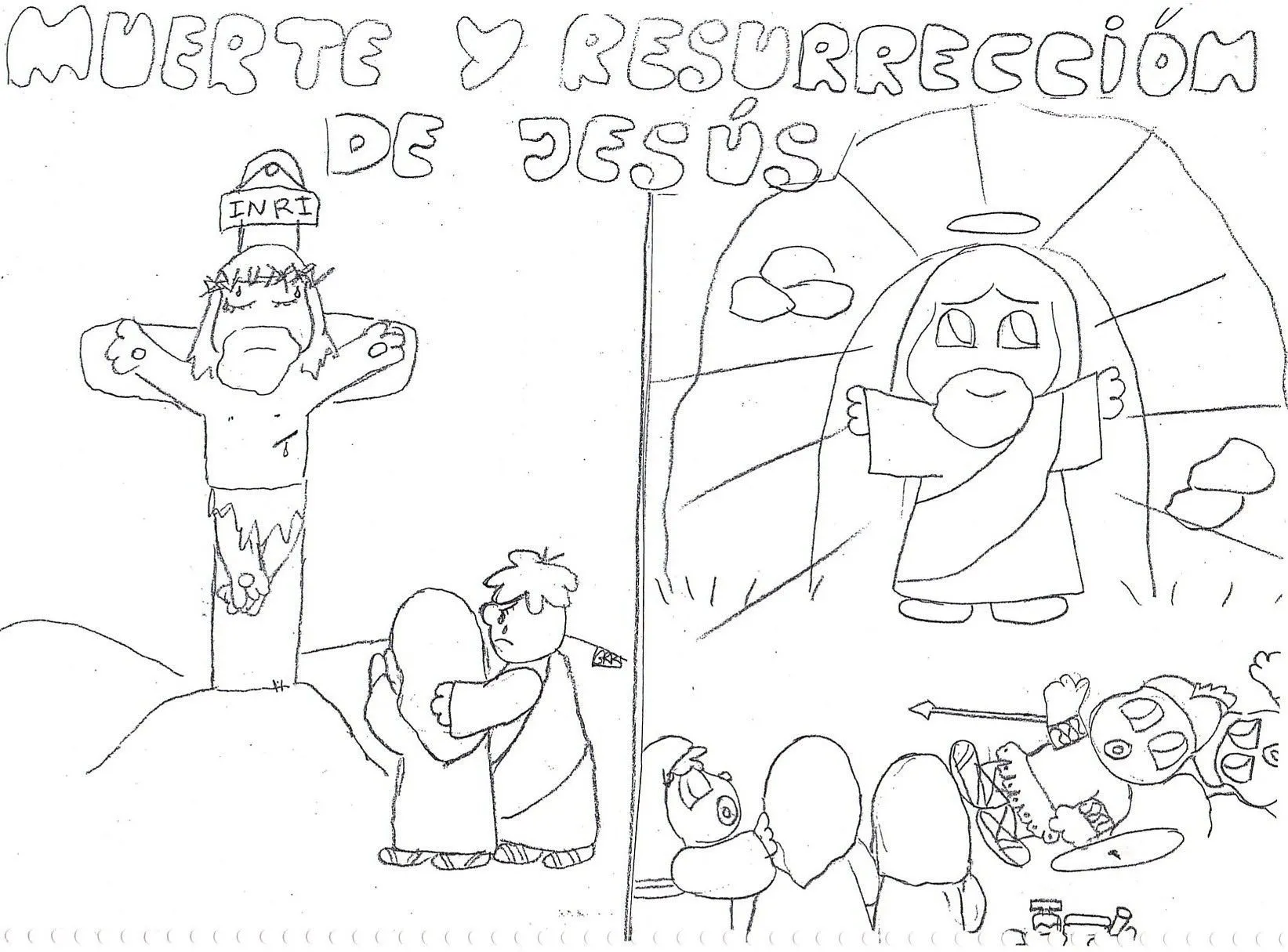 Laminas de La Biblia Para Colorear ,Imprimir y Recortar.: Pascuas ...