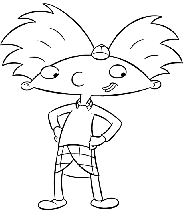 LAMINAS PARA COLOREAR - COLORING PAGES: Arnold (Hey Arnold) para ...