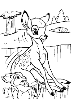 LAMINAS PARA COLOREAR - COLORING PAGES: Bambi para pintar colorear ...