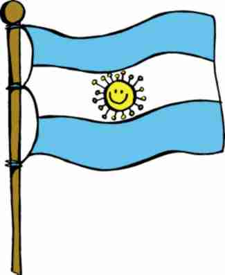 Láminas para Colorear - Coloring Pages: Bandera de Argentina para ...