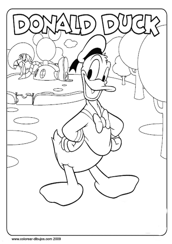 LAMINAS PARA COLOREAR - COLORING PAGES: La Casa de Mickey Mouse ...