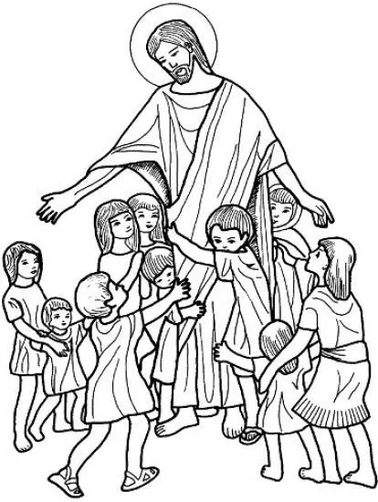 Láminas para Colorear - Coloring Pages: Dibujos de Jesus para Colorear