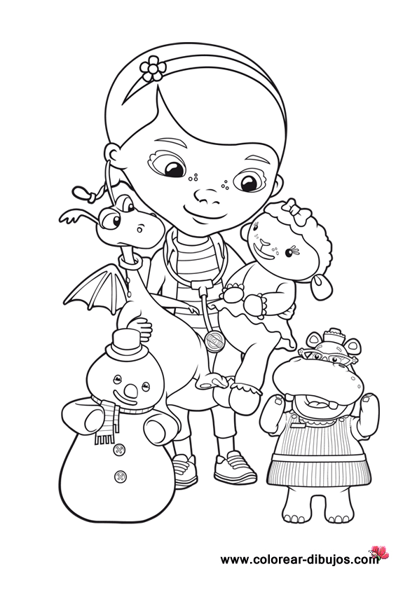 LAMINAS PARA COLOREAR - COLORING PAGES: Doctora Juguetes para ...