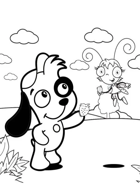 LAMINAS PARA COLOREAR - COLORING PAGES: Doki para colorear e imprimir