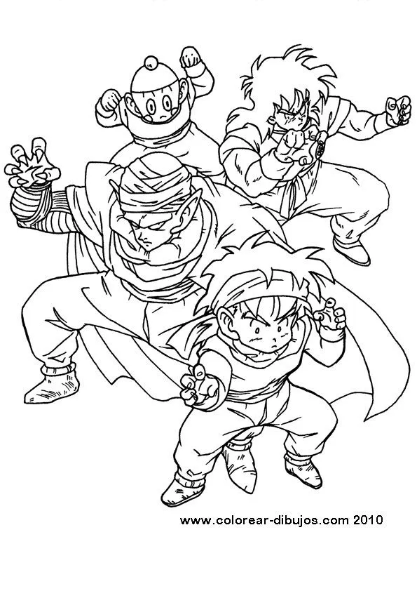 LAMINAS PARA COLOREAR - COLORING PAGES: Dragon Ball GT para ...