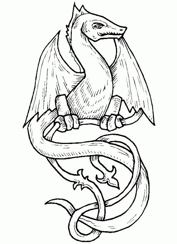 Láminas para Colorear - Coloring Pages: Dragones para colorear