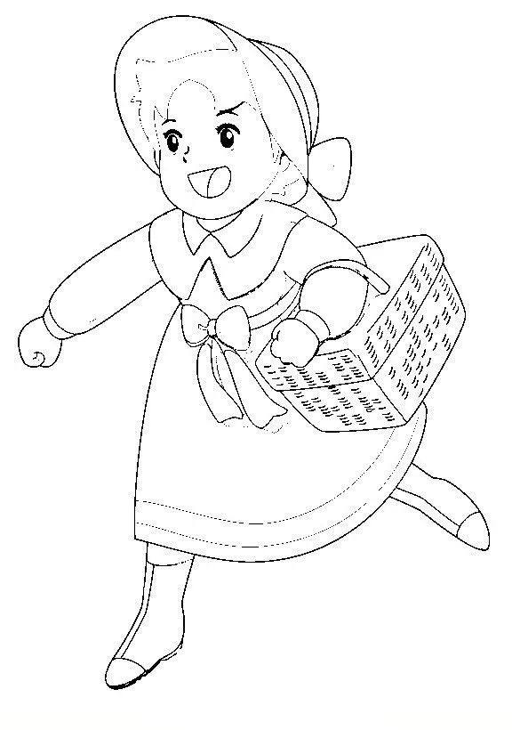 LAMINAS PARA COLOREAR - COLORING PAGES: Heidi para dibujar ...