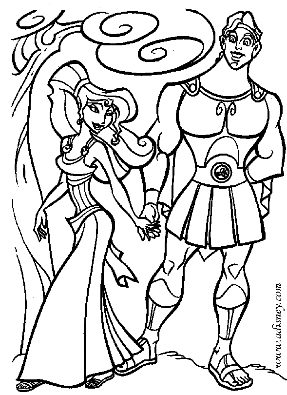 LAMINAS PARA COLOREAR - COLORING PAGES: Hercules para dibujar ...