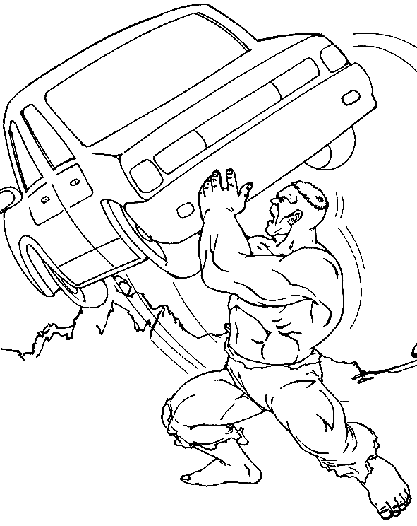 Láminas para Colorear - Coloring Pages: Hulk para dibujar pintar ...