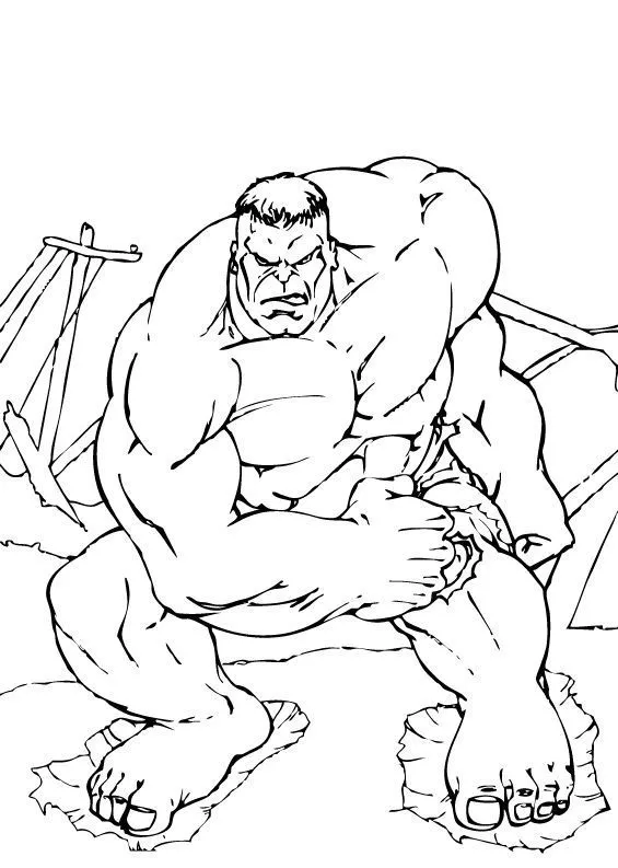 Láminas para Colorear - Coloring Pages: Hulk para dibujar pintar ...