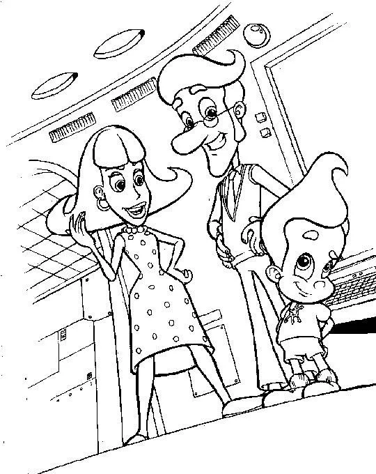 LAMINAS PARA COLOREAR - COLORING PAGES: Jimmy Neutron para dibujar ...