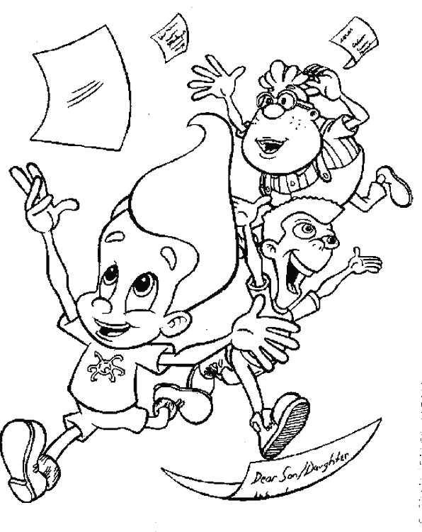 Láminas para Colorear - Coloring Pages: Jimmy Neutron para dibujar ...