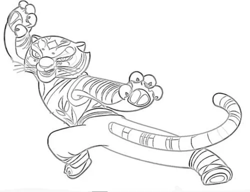 Láminas para Colorear - Coloring Pages: Kung Fu Panda para dibujar ...