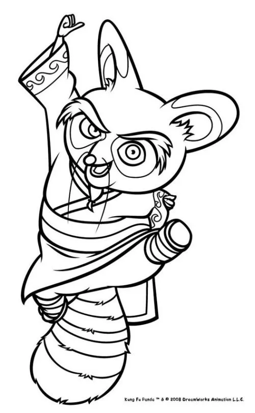 LAMINAS PARA COLOREAR - COLORING PAGES: Kung Fu Panda para dibujar ...