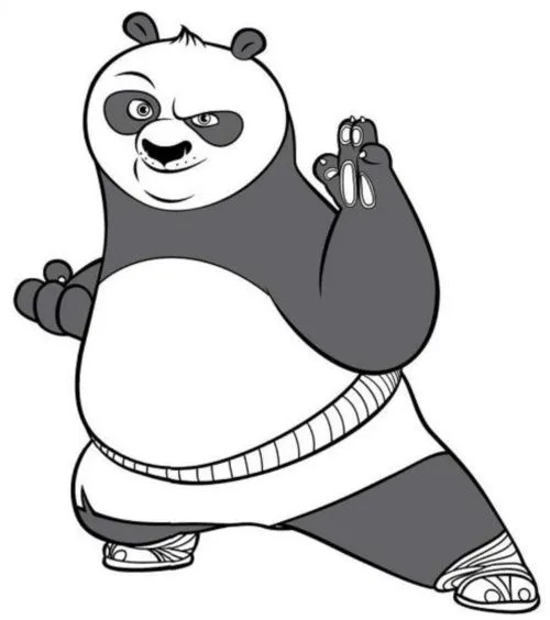 Láminas para Colorear - Coloring Pages: Kung Fu Panda para dibujar ...