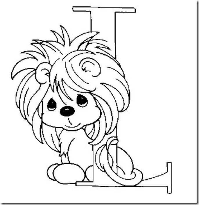 LAMINAS PARA COLOREAR - COLORING PAGES: Letras Infantiles para ...