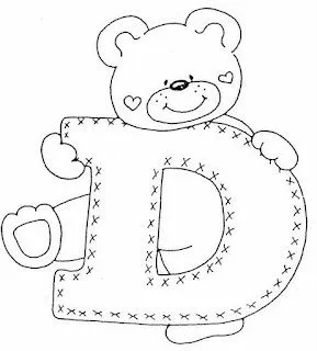 LAMINAS PARA COLOREAR - COLORING PAGES: Letras Infantiles para ...