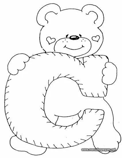 LAMINAS PARA COLOREAR - COLORING PAGES: Letras Infantiles para ...