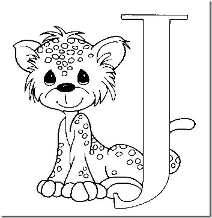 LAMINAS PARA COLOREAR - COLORING PAGES: Letras Infantiles para ...