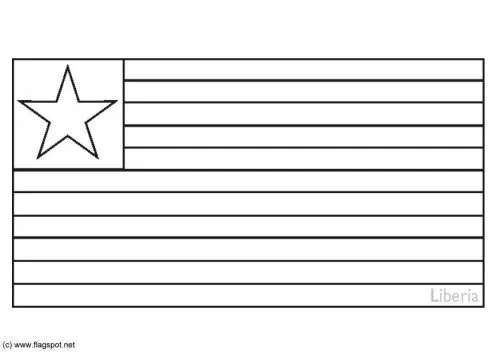 LAMINAS PARA COLOREAR - COLORING PAGES: Mapa y Bandera de Liberia ...