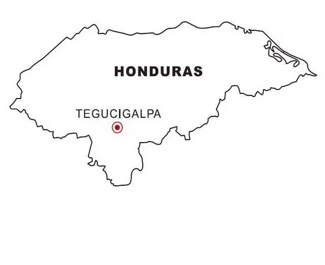 LAMINAS PARA COLOREAR - COLORING PAGES: Mapa y Bandera de Honduras ...