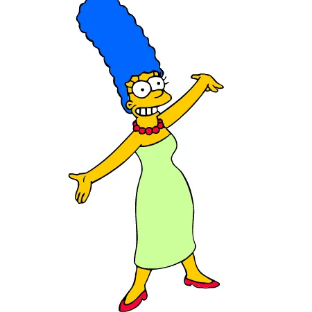 Marge simpson para pintar colorear imprimir recortar y pegar ...