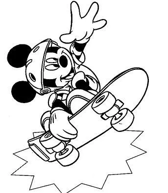 Láminas para Colorear - Coloring Pages: Mickey para dibujar ...
