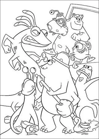 Láminas para Colorear - Coloring Pages: Monster Inc. para dibujar ...