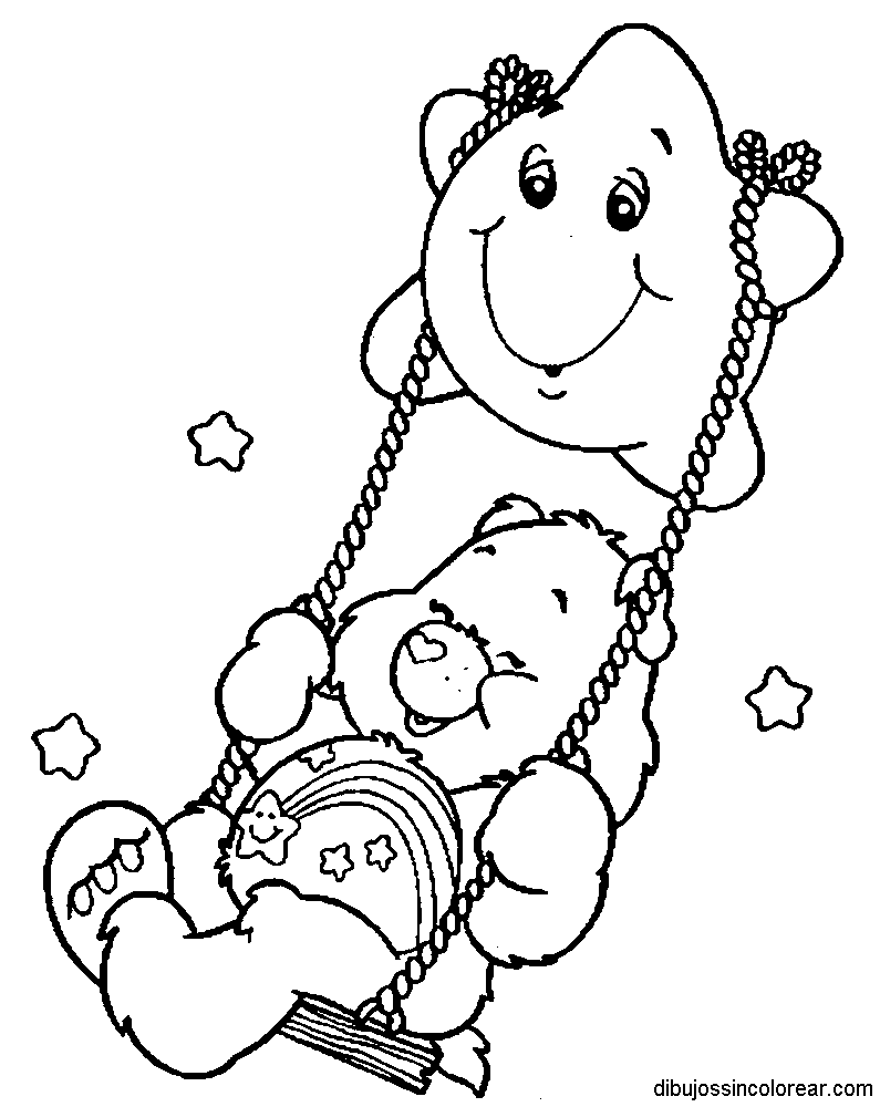 Dibujos para colorear de ositos cariñositos o care bear - Imagui